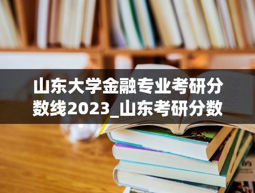 山东大学金融专业考研分数线2023_山东考研分数线2023